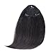 Clip in Bangs Human Hair KNITTING One Piece 100% Real Human Hair Side Swept Clip in Fringe Bangs Hair Extensions