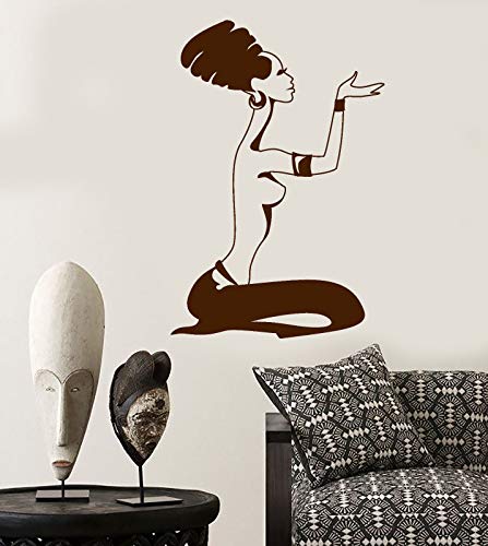 Vinyl Wall Decal African Praying Woman Turban Native Ethnic Style Sticker 1706ig