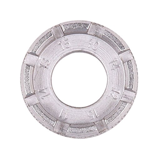 Bicycle Spoke Nipple Wrench 8 Way Groove Bike Wheel Rim Adjuster Spanner Galvanized Repair Service Tool Key - Thumbnail 3