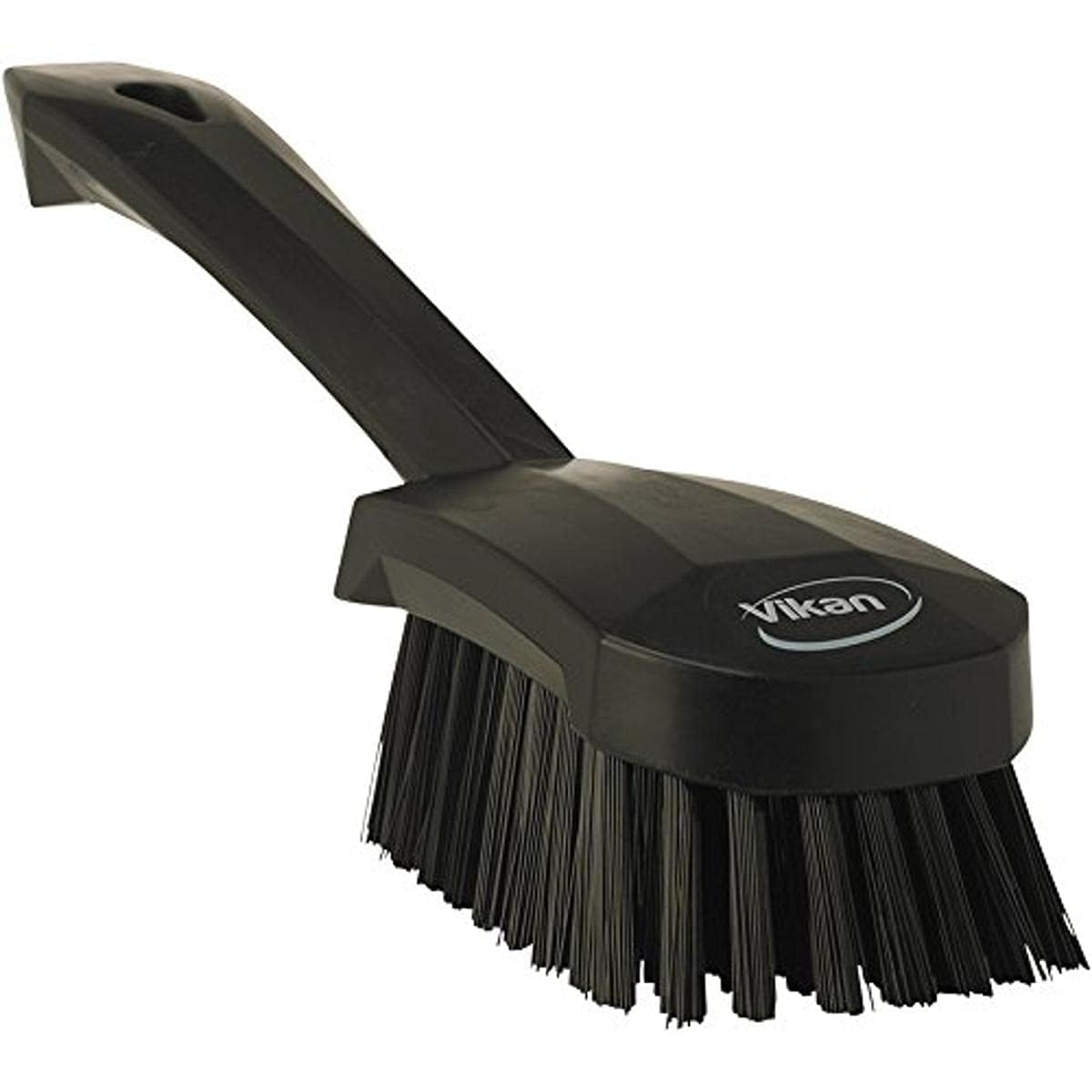 Vikan 41929 Stiff Washing/Scrubbing Hand Brush, Short Handle, 270mm (Black)