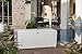 Keter Sumatra 135 Gallon Resin Rattan Look Outdoor Deck Box for Patio Furniture Cushions, Garden Tools, Toys, and Pool Storage