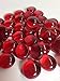 Dashington Flat Red Marbles, Pebbles (5 Pound Bag) for Vase Filler, Table Scatter, Aquarium Decor Gravel Accent