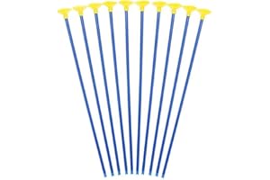 ESOWEMSN 10pcs Sucker Arrow Plastic Replacement Suction Cup Arrows Outdoor Sports Shooting Replacement with Rubber Tip