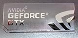 NVIDIA GEFORCE GTX Polished Metal Sticker 15mm x 35mm [829]
