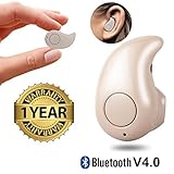 Macberry Sony Xperia Xa Ultra Dual Compatible Mini Style Wireless Bluetooth Headphone Beige S530 1Pcs In-Ear V4.0 Stealth Earphone Phone Headset Hand