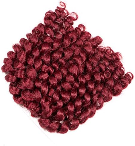 Jumpy Wand 4 pcs Jamaican Bounce Curl 8 inch Crochet Hair Crochet Braids Hair Extensions Ombre Kanekalon Braiding Hair (color wand bug)
