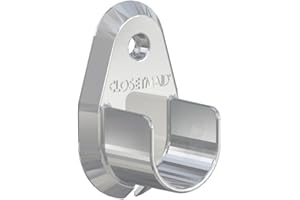 ClosetMaid 1413 Premium Wood Shelving Pole-Cup Kit, 1.25H X 1.75W X 2.76D, Chrome