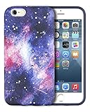 iPhone 6S Case, Dimaka Space Universe Milky Way Inked Pattern Case Rugged Hybrid [Drop Proof] Protective Matt Cover for iPhone 6 and 6S 4.7 Inches - Vast Galaxy