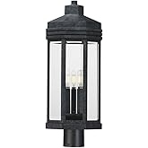 Maxim Lighting 30220CLBKP Wright - 3 Light Outdoor Post Mount-23.25 Inch Tall and 9 Inch Wide
