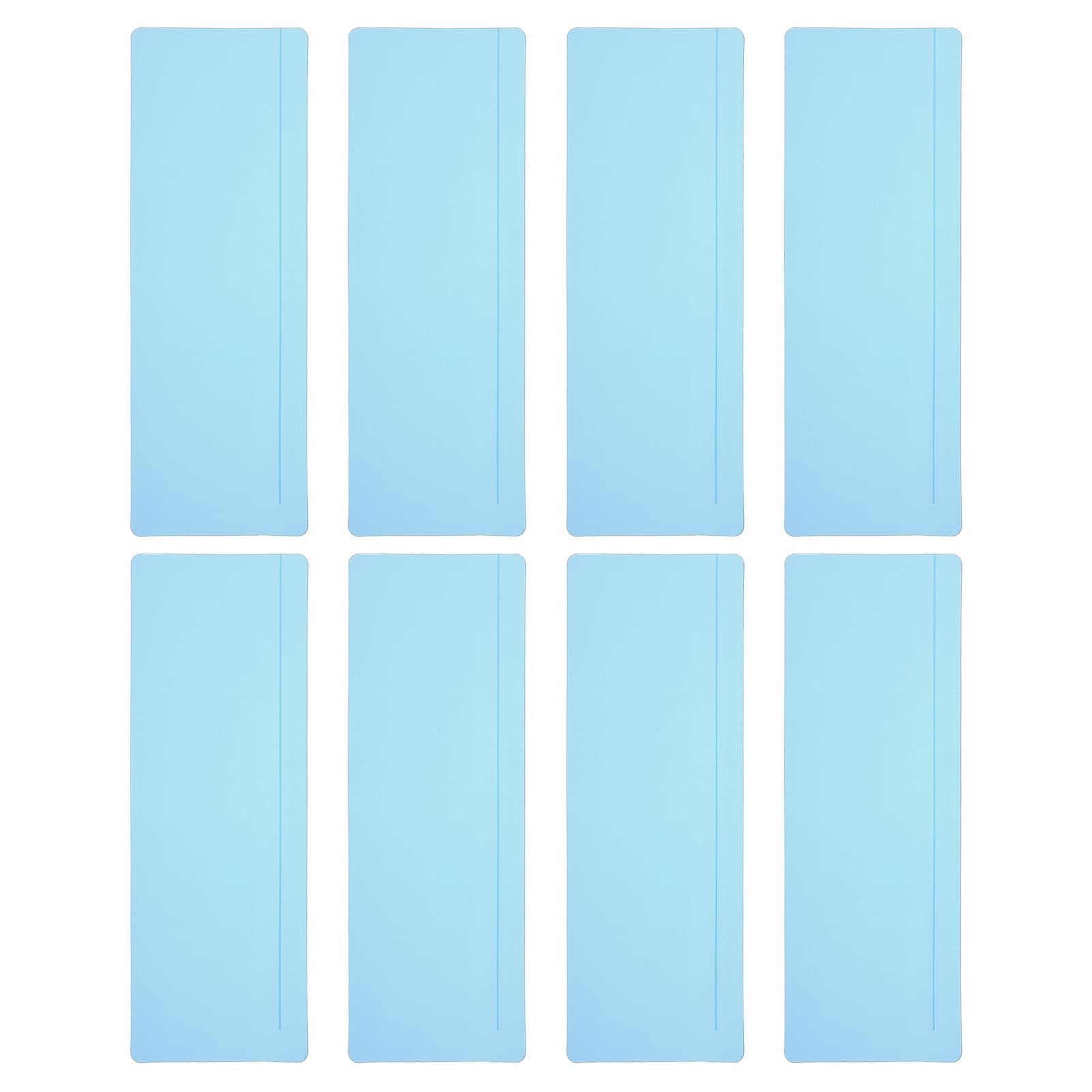 PATIKIL Guided Reading Strips, 8pcs Tracking Highlight Colored Overlay Bookmark Reduce Visual Stress Teacher Teaching Supplies for Classroom, Sky Blue