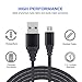 Micro USB Cable, EverDigi 3 Pack 6FT Nylon Braided Micro Charger USB to Micro USB Syncing and Charging Cord for Samsung, Kindle, Tablets, MP3 and More (Black)