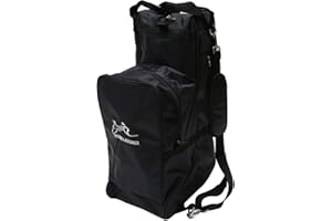 UNISTRENGH English Equestrian Tall Boots Bag Large 21.65 Inch Professional Tall Riding Boots Carry All Bags with Horse Riding Helmet Pack Compartment