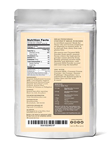 2 Healthworks+Coconut+Powder+Organic+Dairy