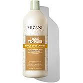 Mizani True Textures Moisture Replenish Conditioner - Deep Conditioner for Curly Hair with Coconut Oil & Olive Oil, Anti Frizz, Silicone-Free, Paraben-Free
