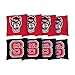 Victory Tailgate NCAA Collegiate Regulation Cornhole Game Bag Set (8 Bags Included, Corn-Filled) - North Carolina State Wolfpack