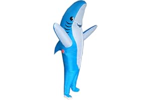 POPTREND Adults Inflatable Halloween Costumes Blow Up Shark Costume for Halloween, Birthday Gift Cos Play Party