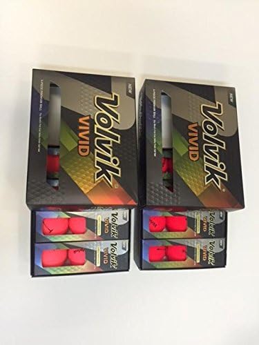 Volvik Vivid Golf Balls 2-Dozen Pack, Pink and Red