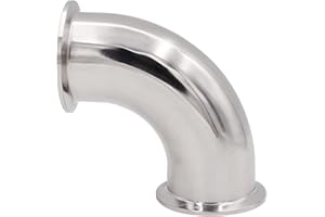 DERNORD Elbow 90 Degree Sanitary Pipe Fitting SS304 Tri Clamp (2" Tube OD)