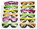 Neon Sunglasses - 80's Style Colorful Party Glasses With Black Plastic Lenses, Party Favors - NJ Novelty (12 Pack)
