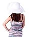 HDE White Sun Hats for Women - Wide Brim Beach Floppy Summer Hat for Girls