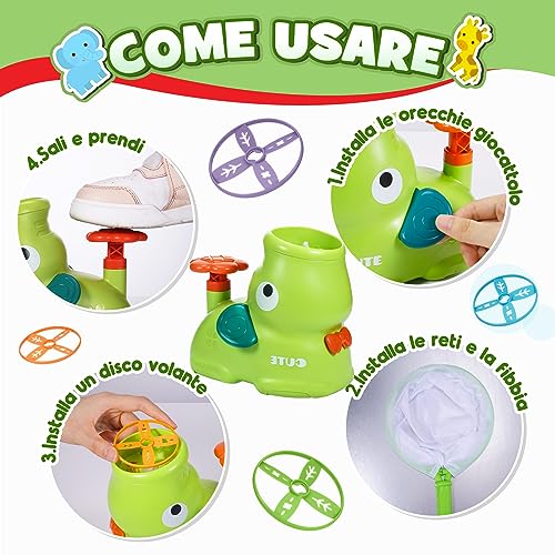 Adeokay Outdoor Games for Children Toy from 3-10 Years Boys Girls, Propeller Toy Children Gifts Boys 3-8 Years Toy from 2-6 Years Rocket Toy for Children's Toys from 2-6 Years