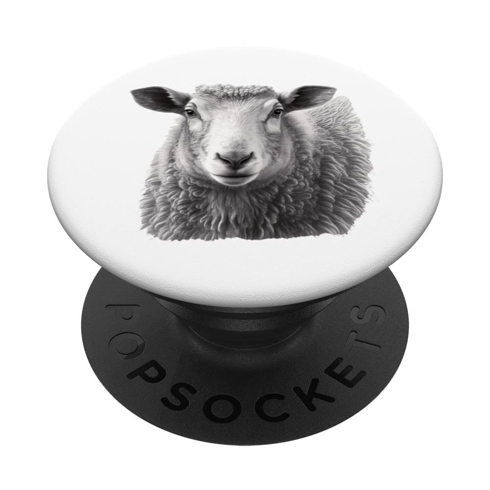 Sheep Portrait PopSockets Swappable PopGrip