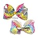 XIMA 4.5inch Unicorn Hair Bows Clips For Baby Girls Women Grosgrain Ribbon Bows With Alligator Clips for Hair Accessories (4.5inch-11pcs-B with clip)