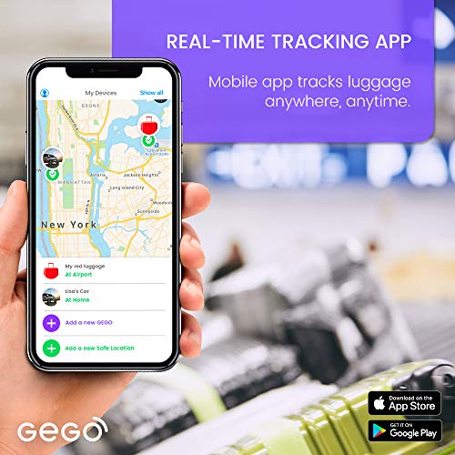GEGO Luggage Tracker Worldwide Real Time Tracking Device Travel