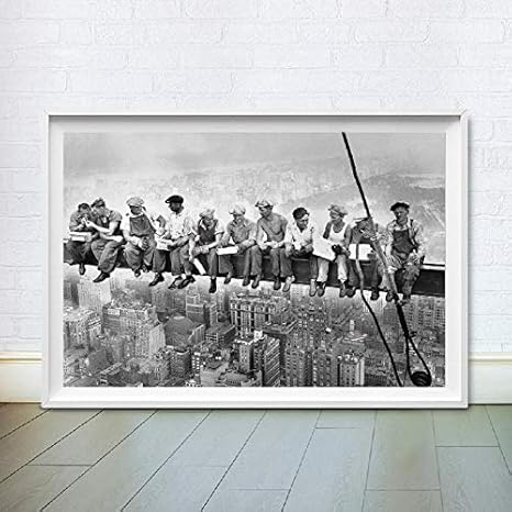 Amazon Com Liwendi Lunch In Skyscrapers New York City Print Poster Wall Art Canvas Painting Retro Poster Black And White Wall Picture Home Decoration 50 70cm Posters Prints Amazon Com Liwendi Lunch In Skyscrapers New York City Print Poster Wall Art Canvas Painting Retro Poster Black And White Wall Picture Home Decoration 50 70cm Posters Prints