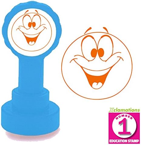 Amazing Expression Emoji Teacher Stamp. 22mm Quality Xclamations, Refillable