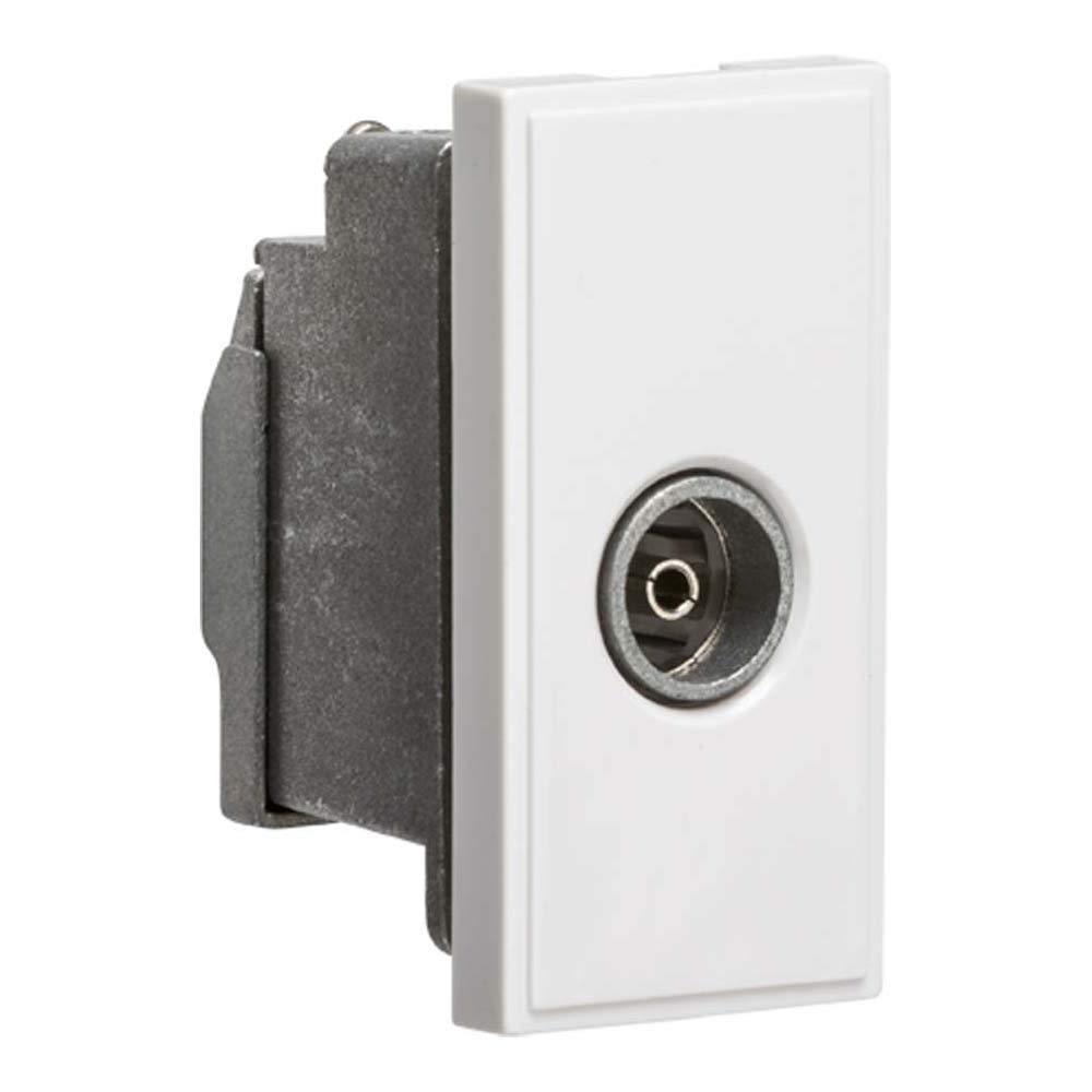 Knightsbridge NETTVSWH Screened TV Outlet, White, 25 mm x 50 mm