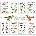 Jatidne Dinosaur Temporary Tattoos for Kids Boys Birthday Party, 300 Tattoos (Pack of 24 Sheets) Waterproof Dinosaur Tattoo Stickers, Dinosaur Party Supplies Great Children Party Favors