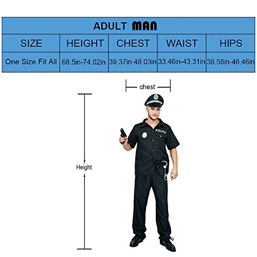 Adult Man's Police Costumes - Image 6