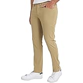Weatherproof Vintage Men's Hiking Pants - Casual Chino | Straight Slim Fit, Quick Dry, Stretch Travel Pants for Men