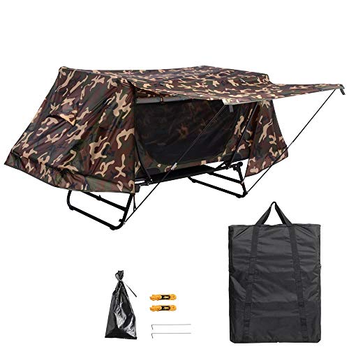 Single Tent Cot Folding Cot Tent with Rain Fly Bag Portable