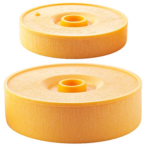 Tortilla Warmer - Tortilla server -Pancake Keeper -One large & One small combination - Food Container - Perfect for Keeping Tortillas, Pancakes, Waffles Warm -Microwave Save(Yellow)