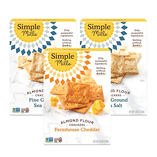 Simple Mills, Snacks Variety Pack, Fine Ground Sea Salt, Farmhouse
