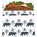 Lunchskins Reusable Sandwich Food Bag, Charcoal Bear