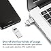 USB Type C 3.0 Portable Card Reader to Micro SD Reader Flash Memory Card Reader USB 2.0 for New MacBook pro, Google Chromebook Pixel, Fire HD 8 tablet & cell Phones (Zinc Alloy Gray)