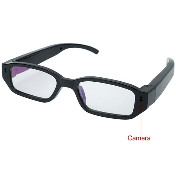 Mini Cam,Flylinktech HD Mini Spy Brille Versteckte Kamera Eyewear DVR Camcorder mit Versteckter Sport Kamera (Schwarz)
