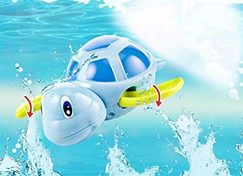 New born babies swim turtle wound-up chain small animal Baby Children bath toy classic toys lodër figurë game (1piece only, random color)