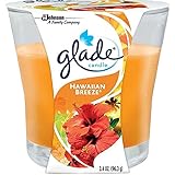 Glade Jar Candle Air Freshener, Hawaiian Breeze, 3.4 Ounce (Pack of 3)