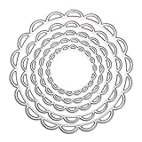 Childplaymate Metal Circles Metal Die Cutting Dies in Scrapbooking Cutting Dies, Pack of 5 pcs