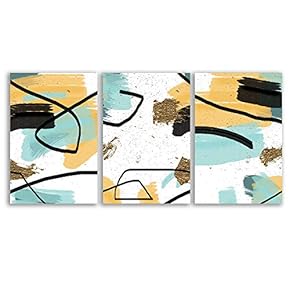 3 Piece Canvas Wall Art - Abstract Art - Canvas Prints Home Artwork Decoration for Living Room,Bedroom - 16"x24" x 3 Panels