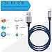 Fast Charging Nylon Braided USB Charger Cable (Blue)