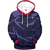 ACEFAST INC Yuji Itadori Hoodie Adult Anime Cosplay Costume Ryomen Sukuna 3D Printed Sweater Pullover Sweatshirt