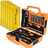 Professional Precision Screwdriver Set (45 in 1) and Cell Phone Repair Tool Kit for Mobile Smartphone, iPad, Computer, Laptop, Electronics (6pcs Octopus Microfiber Bonus)