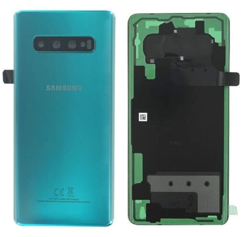 Original Battery Cover for Samsung G975F Galaxy S10 Plus Back Cover Battery Compartment Cover Back Green Prism Green GH82-18406E