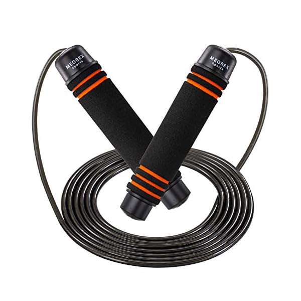 Skipping-Rope-Adult-Fitness-Speed-Jump-Rope-for-Exercise-with-Soft-Foam-Handles-for-Women-Men-Kids-Adjustable-Skip-Jumping-Ideal-for-Calorie-Fat-Burning-Home-Gym-Boxing-Workout-Training Skipping Rope Adult Fitness Women - Jump Ropes for Fitness with Soft Foam Handles For Women Men & Kids - Adjustable Skip…