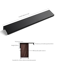 BaiNong 5 Pack self Adhesive Cabinet pulls 8 inch